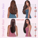 Synthetic No Clip Wave Hair Extensions