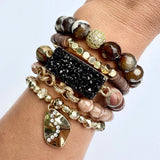 Crystal Bead Stone Bracelet