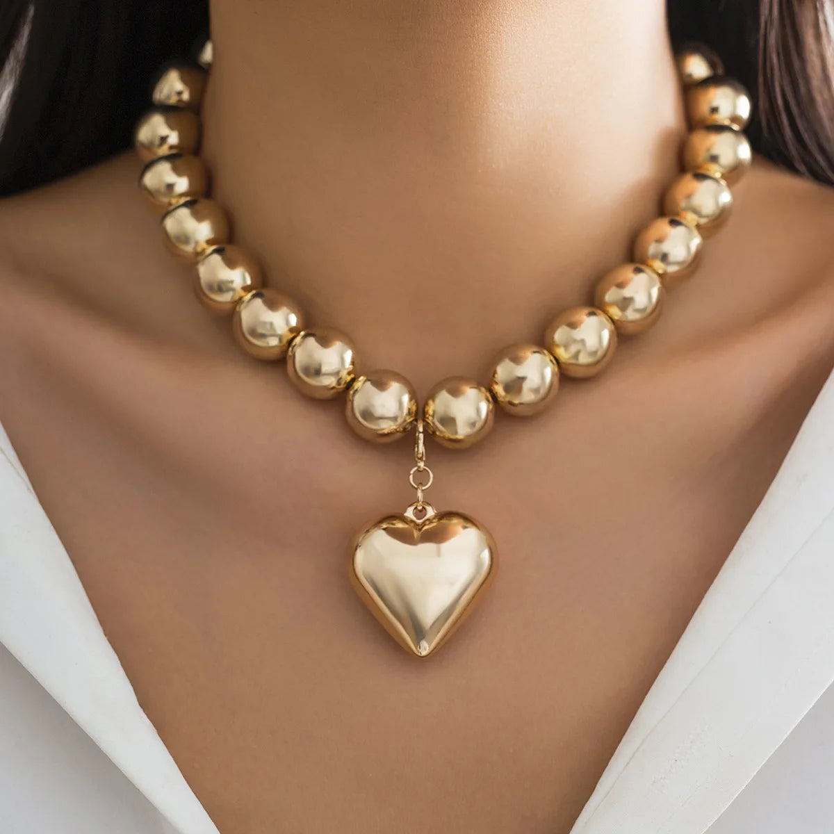 Steampunk Love Heart Pendant Choker Jewelry