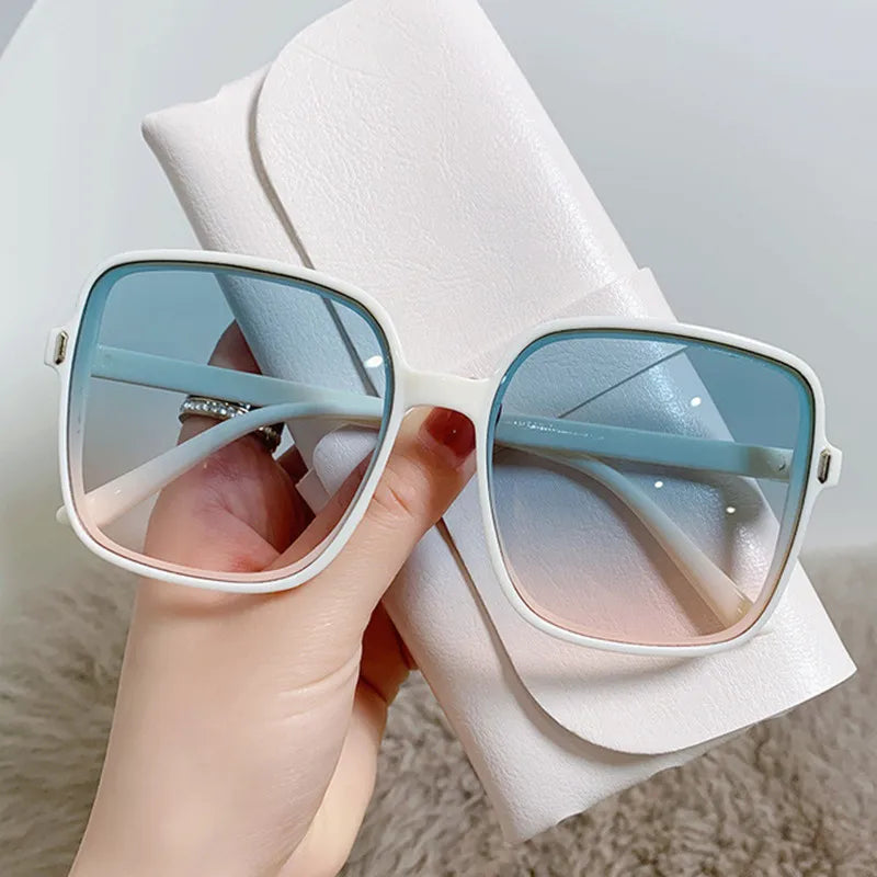 Square Large Transparent Sunglasses