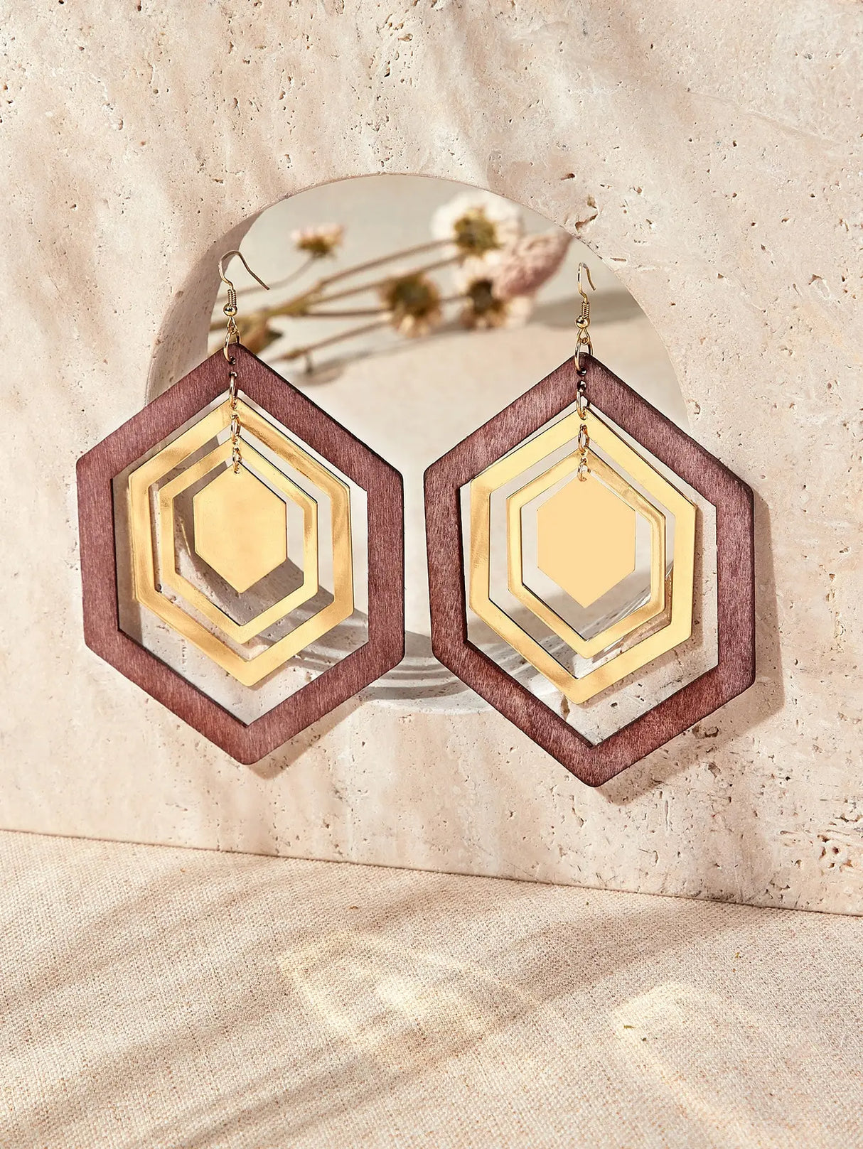 Retro Big Rhombic Earring