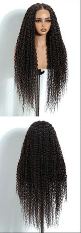 6x4 Curly Wave Synthetic Pre-cut Lace Wig