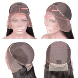 Cap size of 13x4 13x6 Pink Body Wave Transparent Lace Frontal Wigs