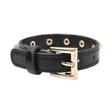 Punk Alloy Rivet Leather Bracelet