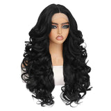 Black HD Curly Pre Plucked 13X5X1 Latisha Synthetic Wigs