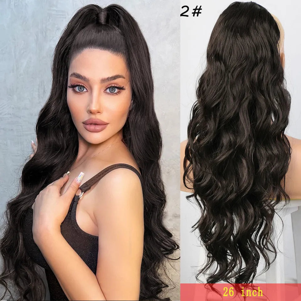 Long Wavy Ponytail Hair Extension