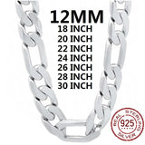 925 Sterling Silver Cuban Chain Necklace