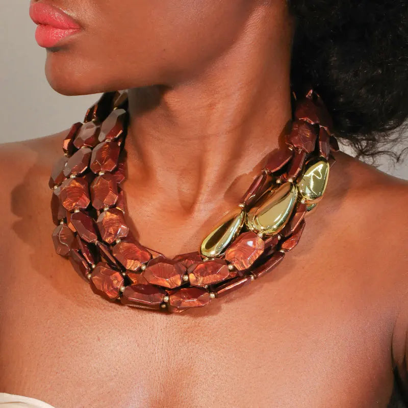 Luxury Retro Multi-layer Beaded Necklace