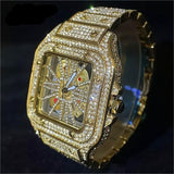 Iced Diamond Men Gold Watches