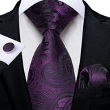 Plaid Classic 8cm Business Pocket Square Cufflinks