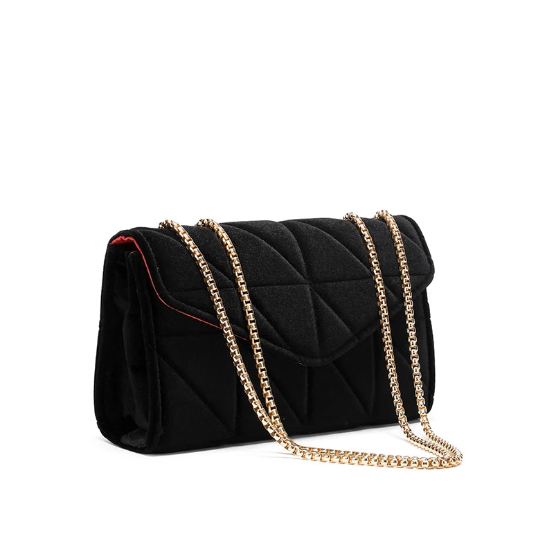 Leather Chain Crossbody Bag