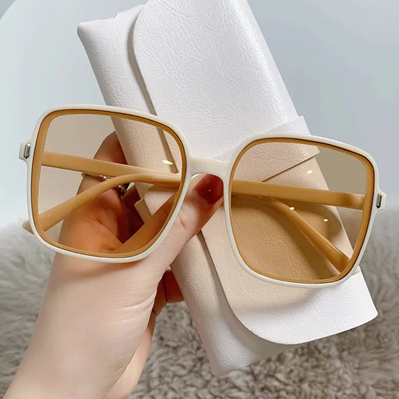 Square Large Transparent Sunglasses