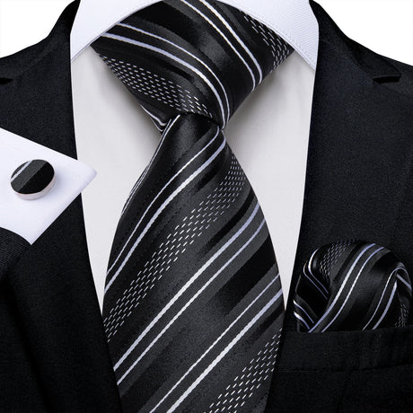 Plaid Classic 8cm Business Pocket Square Cufflinks
