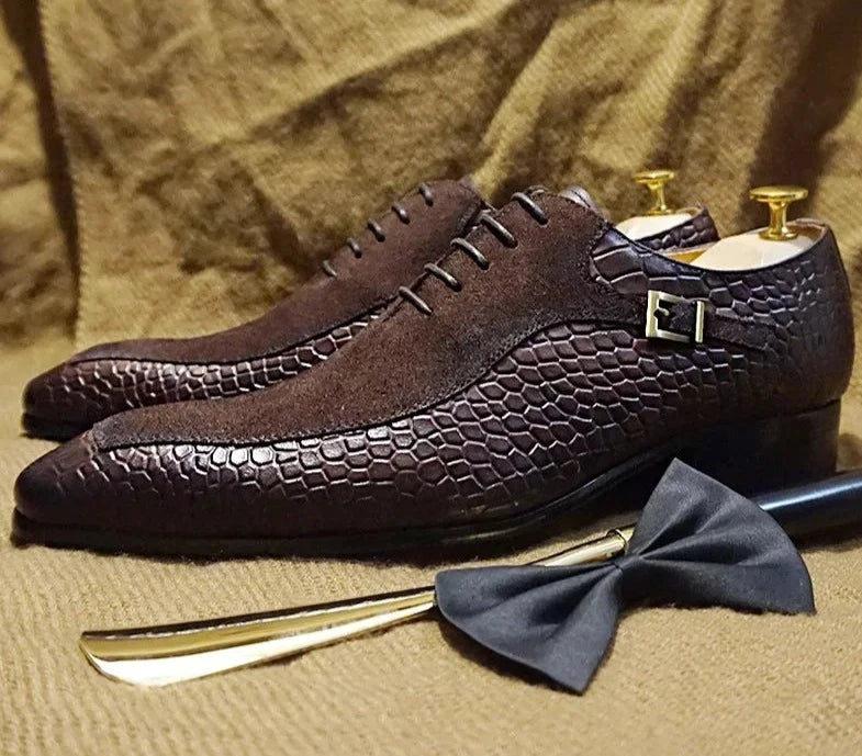 Crocodile Prints Leather Shoes