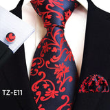 Royal Striped Paisley Pocket Square Cufflinks Necktie