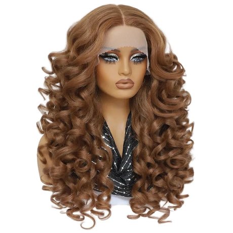HD Curly Pre Plucked 13X5X1 Latisha Synthetic Wigs
