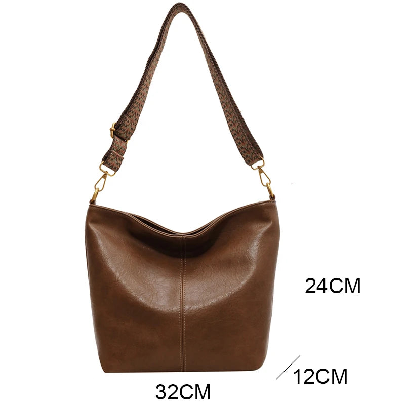 Luxury Leather Tote Handbag