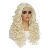 White HD Curly Pre Plucked 13X5X1 Latisha Synthetic Wigs