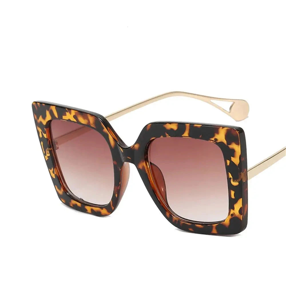 Square Frame Anti Blue Light Oversized Sunglasses