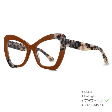 Oversized Cat Eye Leopard Optical Sunglasses