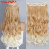 Synthetic No Clip Wave Hair Extensions