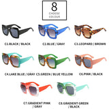 Oversized Square Colorful Sunglasses