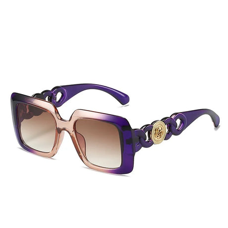 Double Color Frame Retro Sunglasses