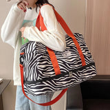 Model Using Nylon Large Capacity Travel Duffle Bag