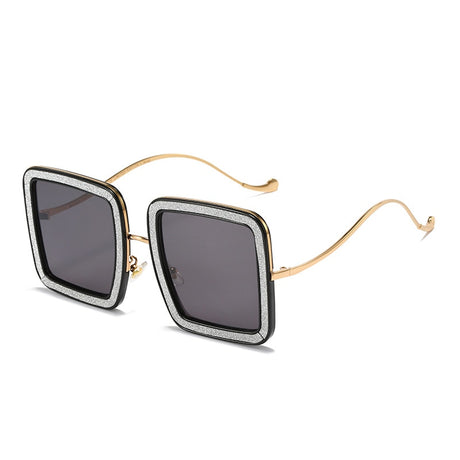 Oversized Bling Square Sunglasses