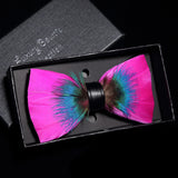 Fashion Handmade Feather Bowtie Suit Accessories
