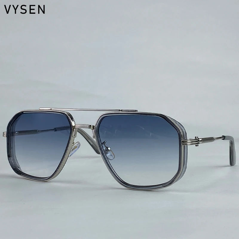 Oversized Steampunk Square Sunglasses