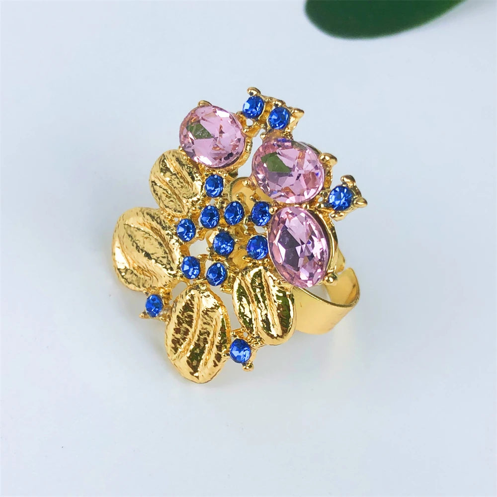 Vintage Opal 18K Gold Plated Jewelry Set