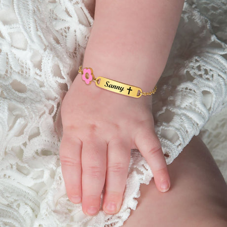 Engraved Baby Name Bracelet