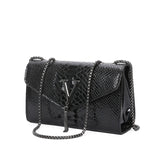 Leather Chain Crossbody Bag