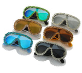 Shiny Diamond Rhinestone Sunglasses