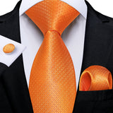 Plaid Classic 8cm Business Pocket Square Cufflinks