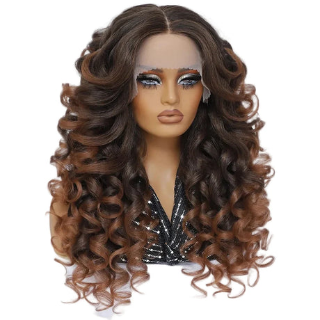 HD Curly Pre Plucked 13X5X1 Latisha Synthetic Wigs