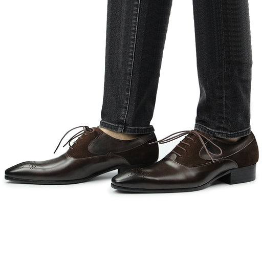 Retro Leather Oxford Men Shoes