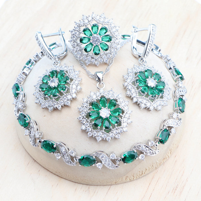 Bridal Cubic Zirconia Necklace Set