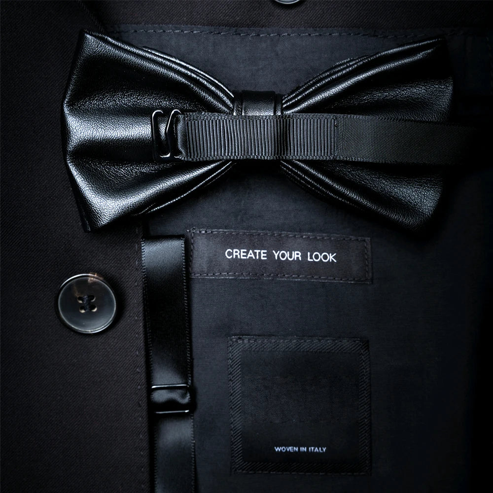 Details of Fashion Handmade Feather Bowtie Suit Accessories