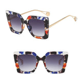 Square Frame Anti Blue Light Oversized Sunglasses