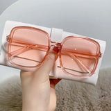 Square Large Transparent Sunglasses