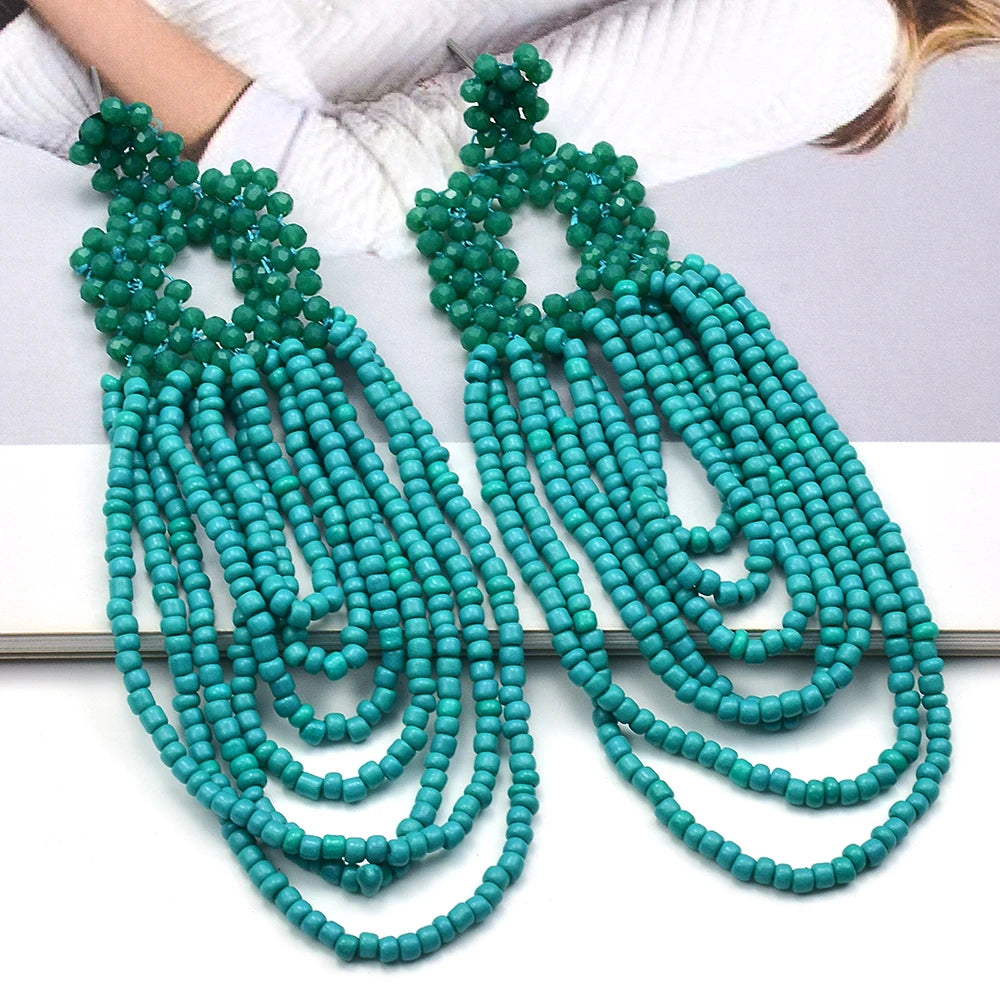 Bohemian Beaded Earrings