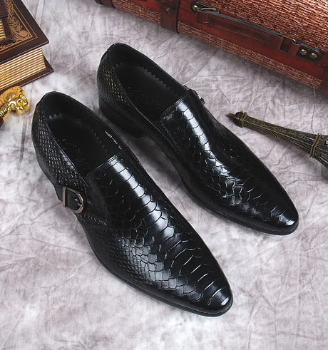 Genuine Leather Pointed Toe Men Shoes