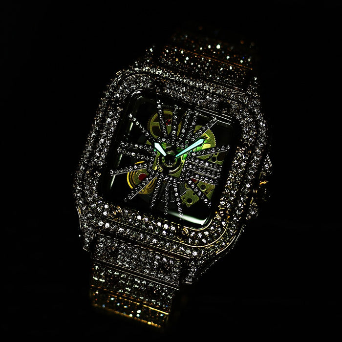 Iced Diamond Men Gold Watches