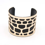 Punk Charm Leather Cuff Bracelet