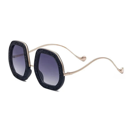 Oversized Diamond Shiny Sunglasses Women