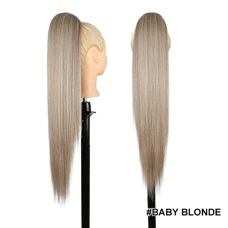 Kanekalon Drawstring Ponytails Synthetic Hair Extensions
