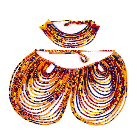 African Colorful Multi Strand Necklace