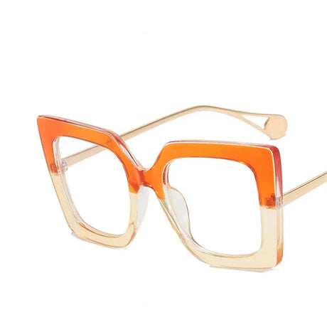 Square Frame Anti Blue Light Oversized Sunglasses